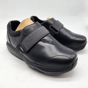 MBT Rome Black Leather Rocker Shoes Women's EU 35 US 4-4.5